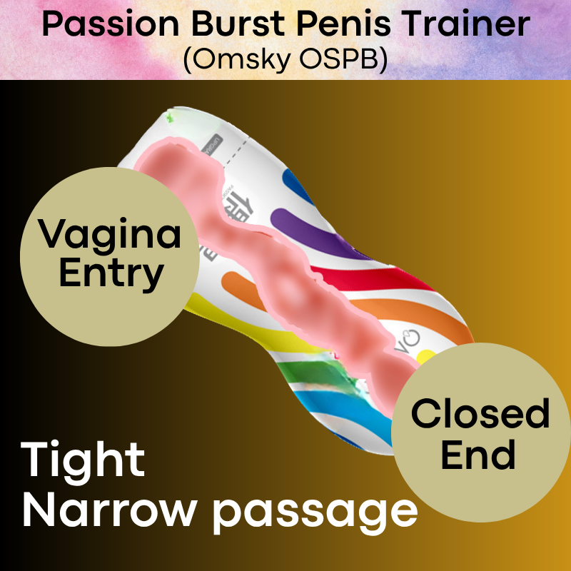 Adult Toy: TPE Penis Trainer with Vagina Entry (OSPB)