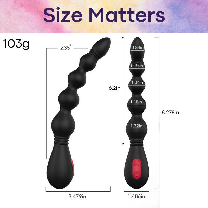 Adult Toy: Flexible and Soft Beaded Dildo Vibrator For Him/Her (SHD-S166)