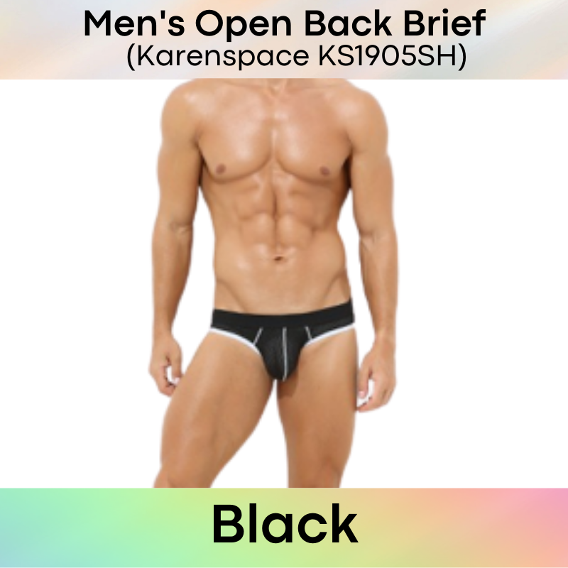 Men's Brief : Perforated Open Back Underwear (KS1905SH)