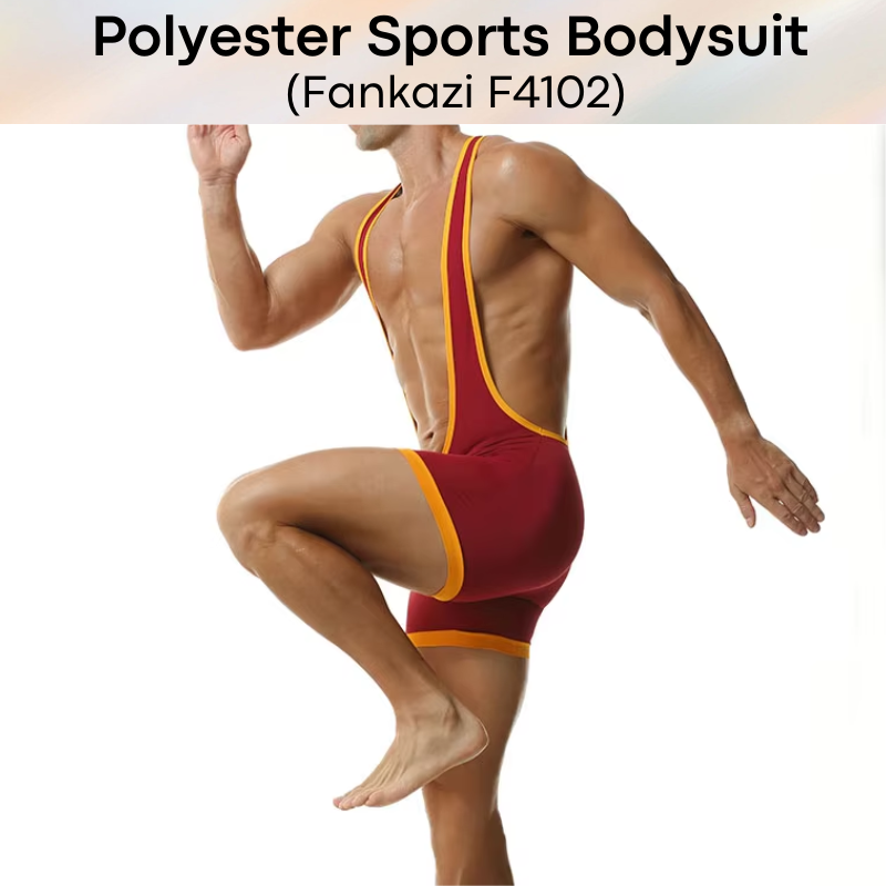 Men's Bodysuit: Polyester Sports Bodysuit (F4102)