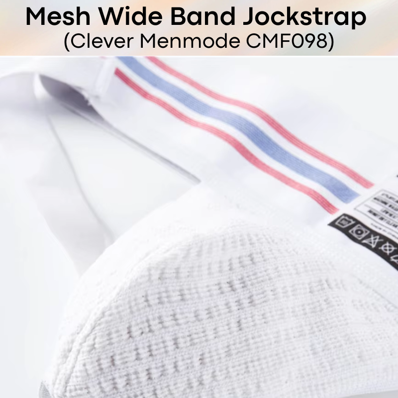 Men's Jockstrap: Nylon Mesh Jockstrap with 7.5cm Wide Waistband (CMF098)