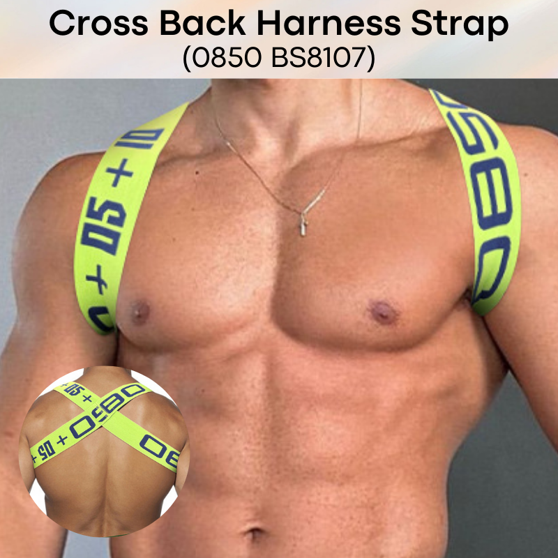 Men's Strap: Nylon Cross Back Harness Strap (BS8107)