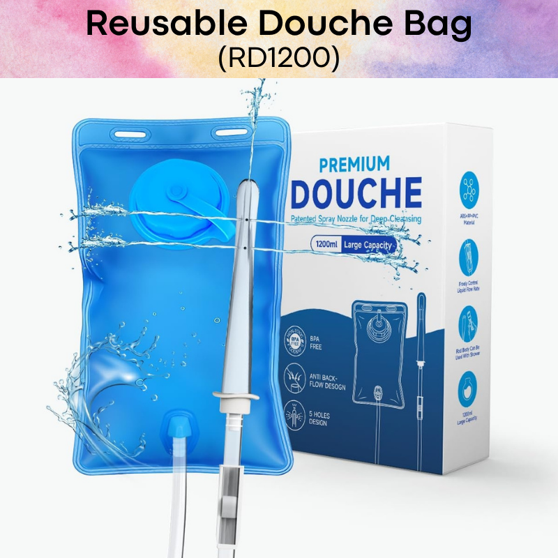 Adult Toy: ABS Reusable Douche Bag with Removable Nozzle Head (RD1200)