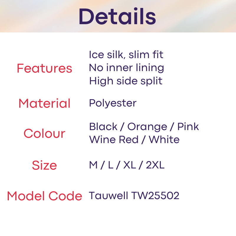 Men's Shorts: Polyester Ice Silk Slim Fit High Side Split Shorts (TW25502)