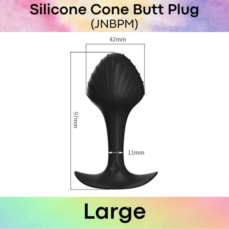 Adult Toy: Silicone Cone Head Butt Plug (JNBPM)