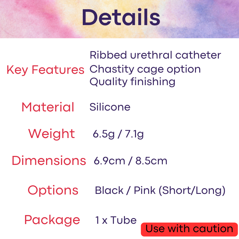 Adult Toy: Liquid Silicone Urethral Catheter for Chastity Cage (FRRKDG15)
