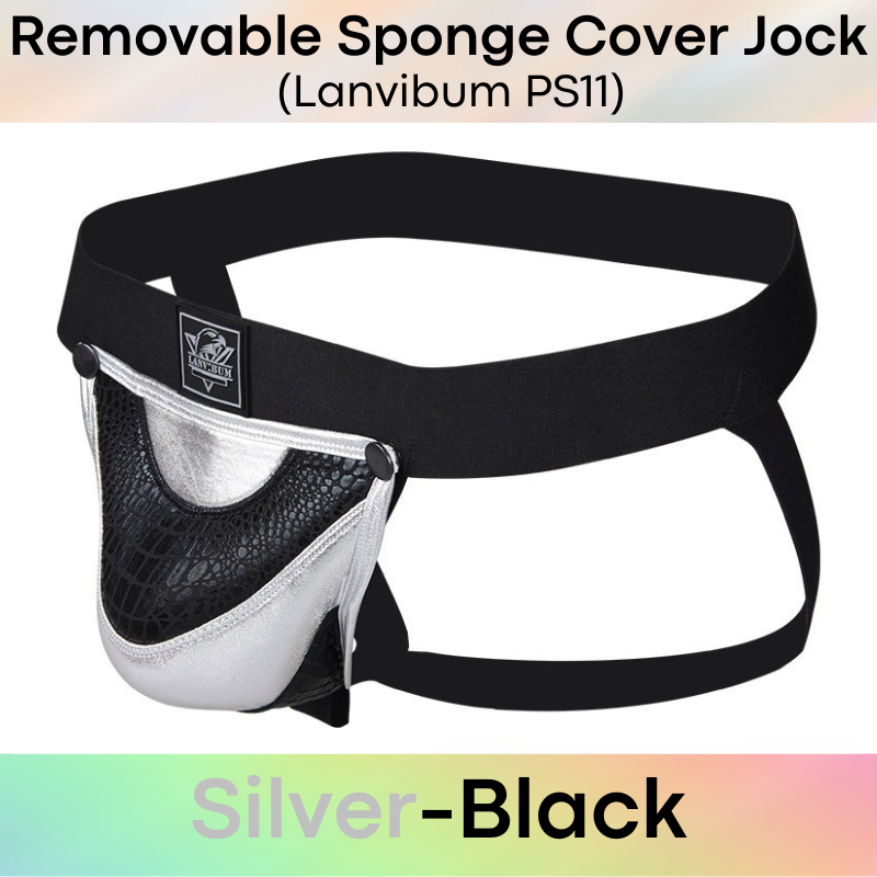 Men's Jockstrap : Removable Sponge Jockstrap Underwear (Lanvibum PS11)