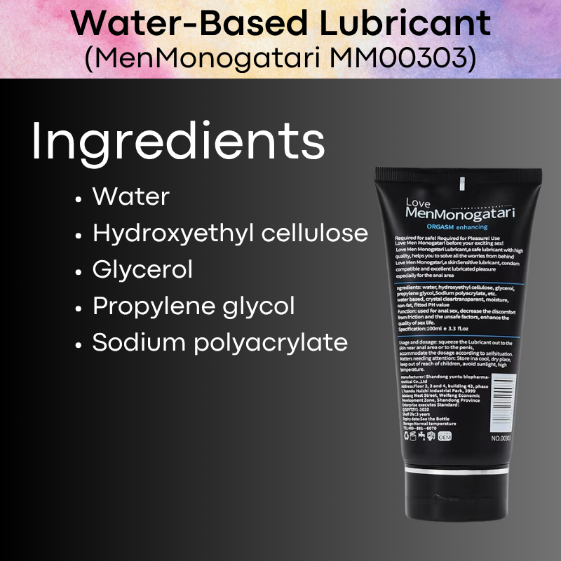 Adult Toy: Water-based Latex-Safe Lubricant (MM00303)
