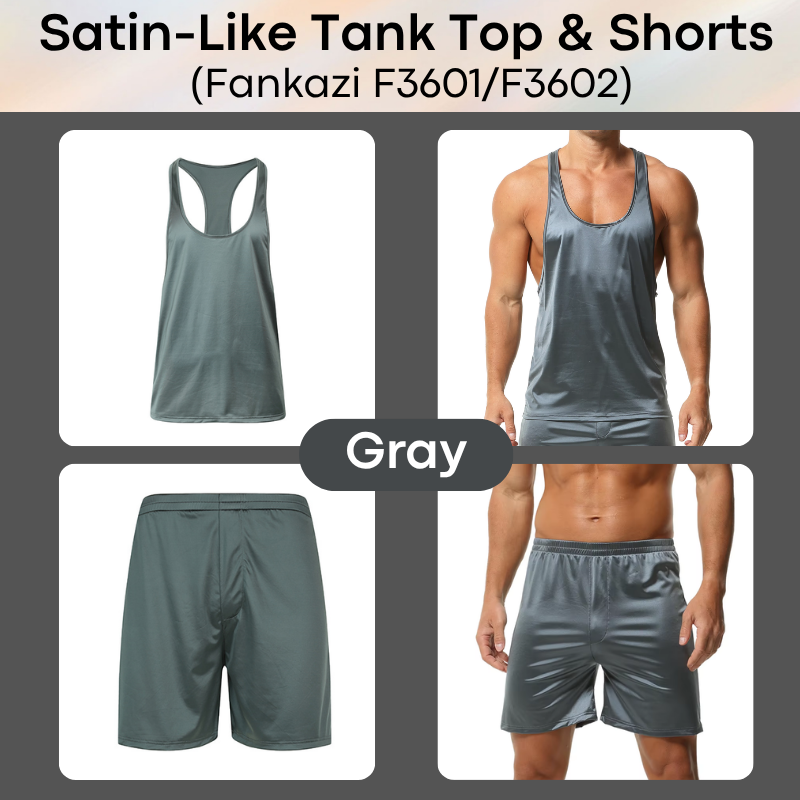 Lifestyle: Men's Nylon Satin-Like Shorts (F3602)