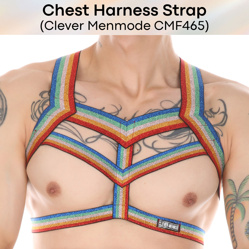 Men's Strap: Polyester Spandex Chest Harness Strap Underwear (CMF465)