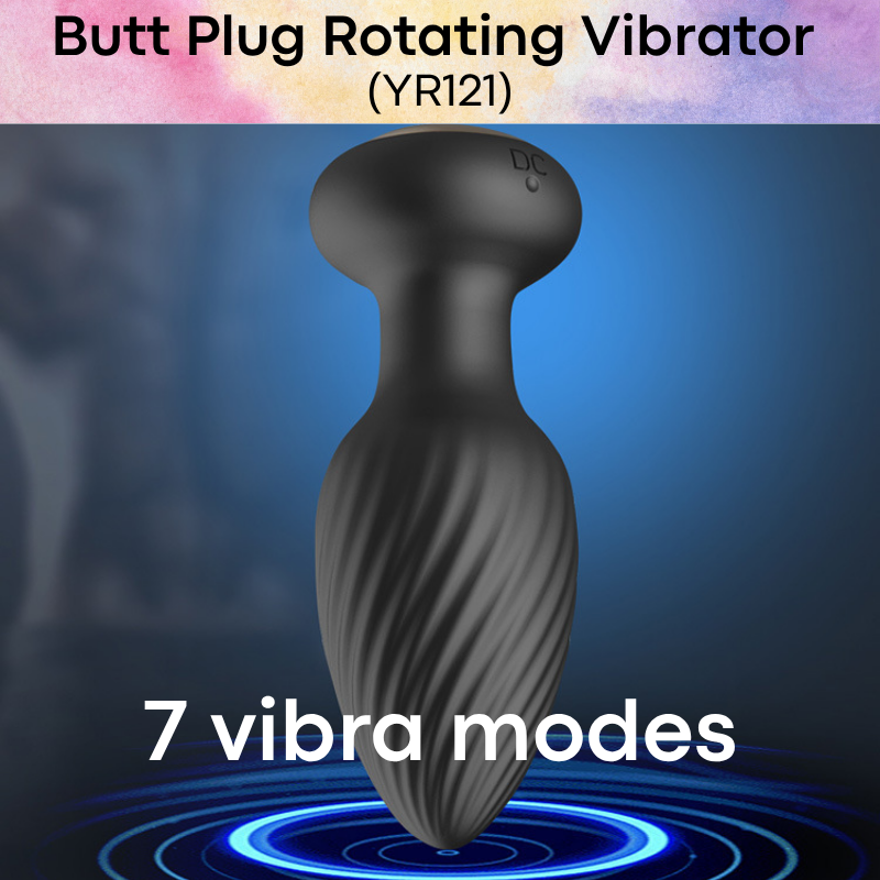 Men's Adult Toy: Rotating Butt Plug Vibrator (YR121)