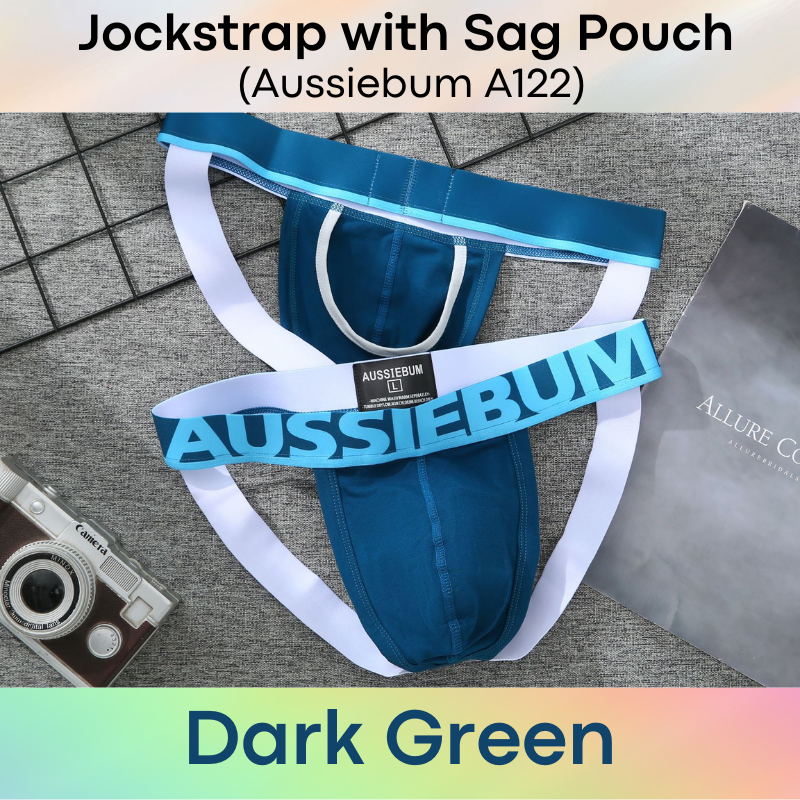 Men's Jockstrap: Cotton Jockstrap with Sag Pouch (A122)