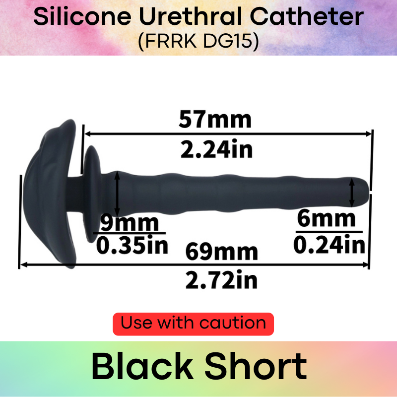Adult Toy: Liquid Silicone Urethral Catheter for Chastity Cage (FRRKDG15)