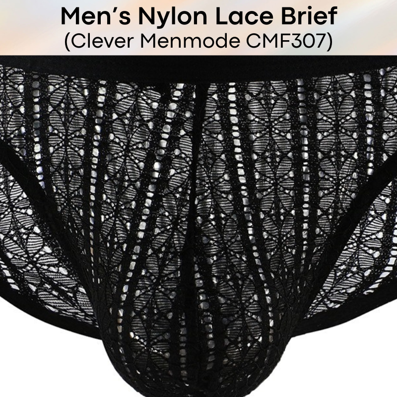 Men's Brief : Nylon Lace Brief (Clever Menmode CMF307)