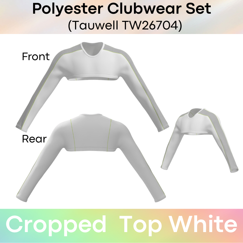 Lifestyle: Men's Polyester Cropped Top and Brief Underwear Clubwear Set (TW26704/TW26105)