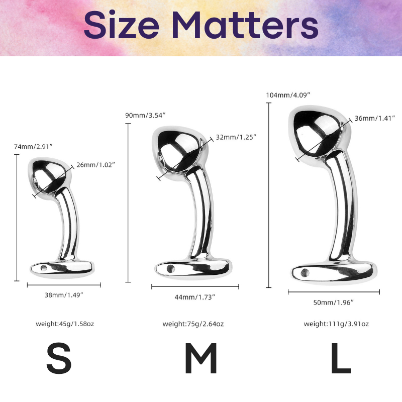 Adult Toy: Aluminium Alloy Mushroom Head with Curve Neck Butt Plug (475254242)