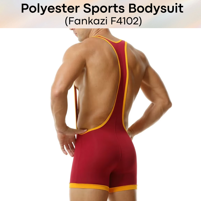 Men's Bodysuit: Polyester Sports Bodysuit (F4102)