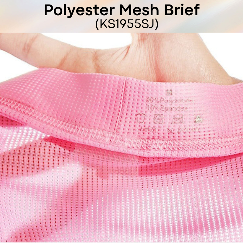 Men's Brief: Polyester Mesh Brief Underwear (KS1955SJ)