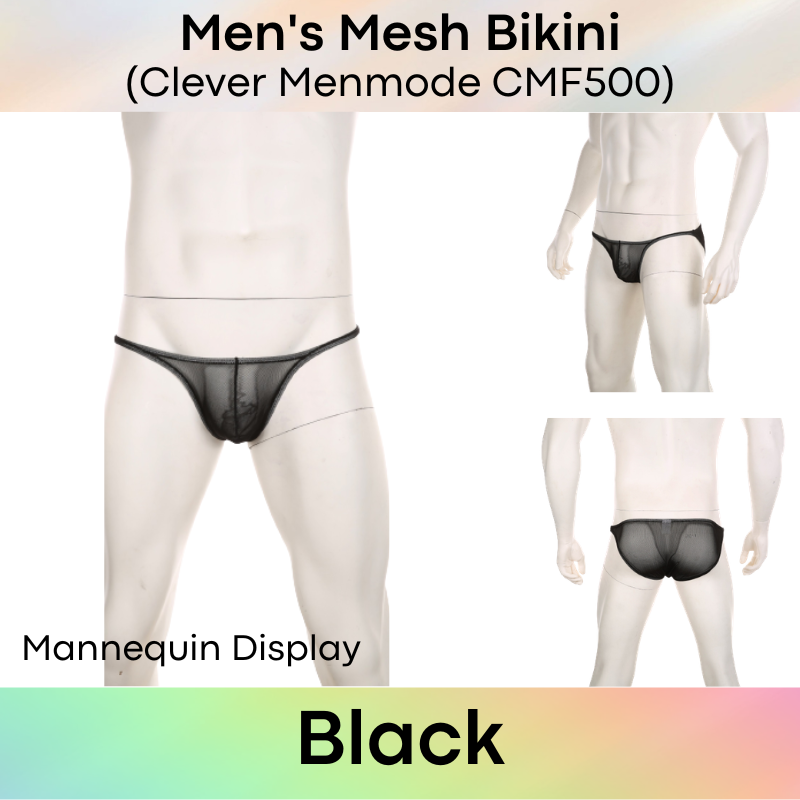 Men's Brief : Bikini Mesh Underwear (Clever Menmode CMF500)