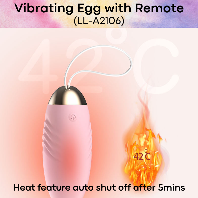 Adult Toy: Vibrating Egg with Heating Feature and 10 Vibration Modes (LL-A2106)