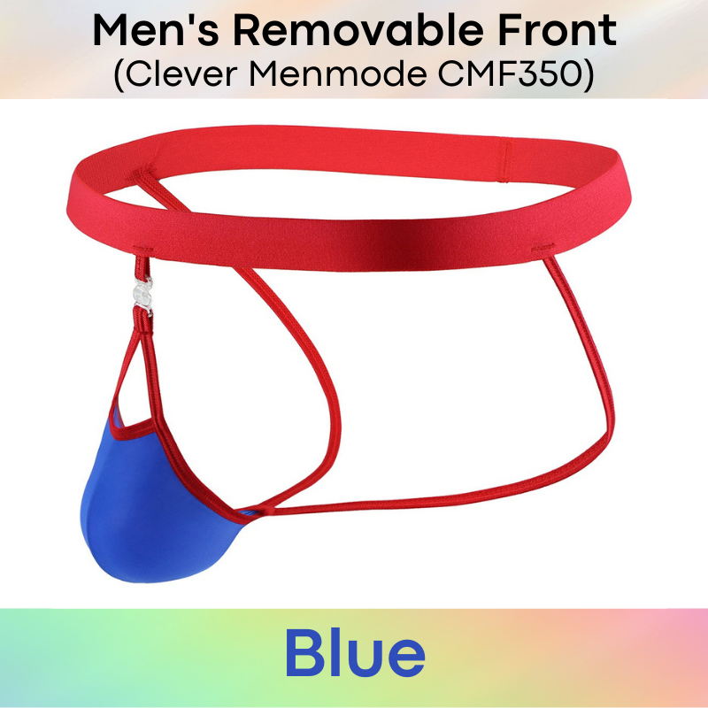 Men's Jockstrap : Removable Front with Snap-On Clip (Clever Menmode CMF350)