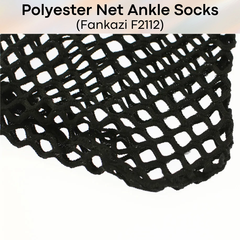 Men's Socks: Polyester Net Ankle Socks (F2112)