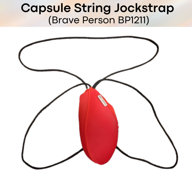 Men's Jockstrap: Nylon Ice Silk Capsule Pouch String Jockstrap Underwear (BP1211)
