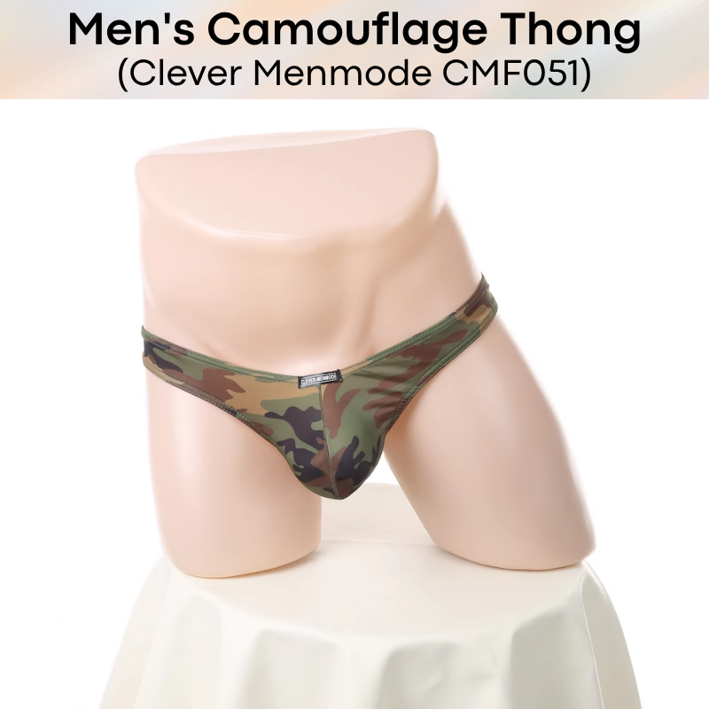 Men's Thong : Camouflage Thong (Clever Menmode CMF051)