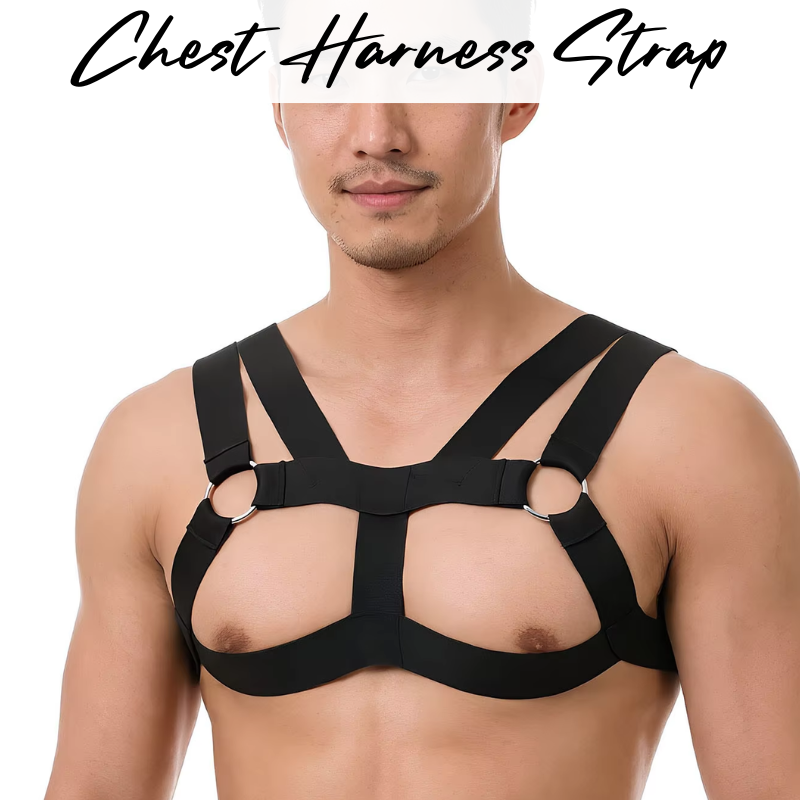 Men's Strap: Polyester Spandex Chest Harness Strap Underwear (CMF274)