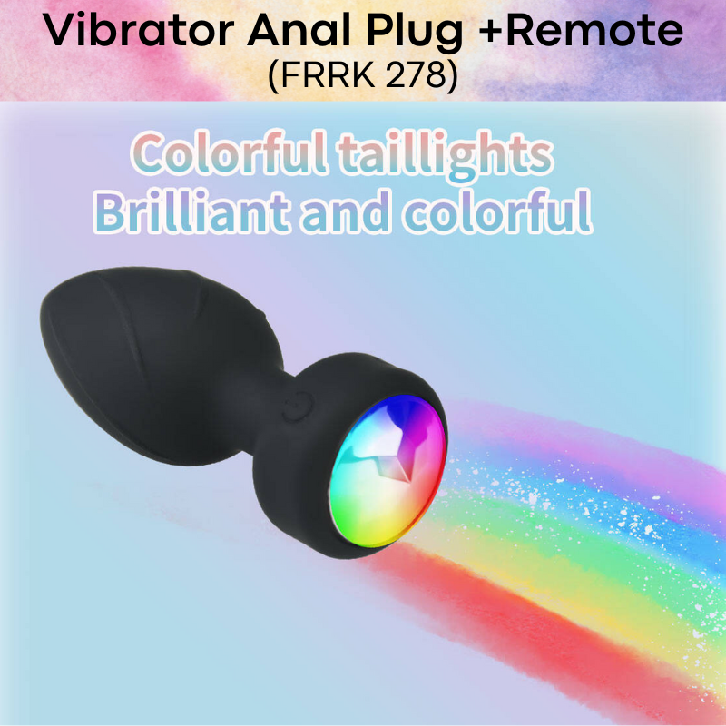 Adult Toy: ABS Silicone Anal Plug Vibrator with Remote Control Unit (FRRK278)