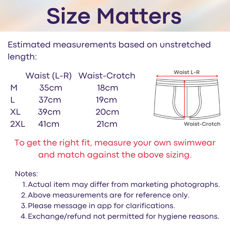 Men's Swim Trunks: Polyester Rainbow Sewn-on Boxer Brief Swimming Trunks (UXH247)