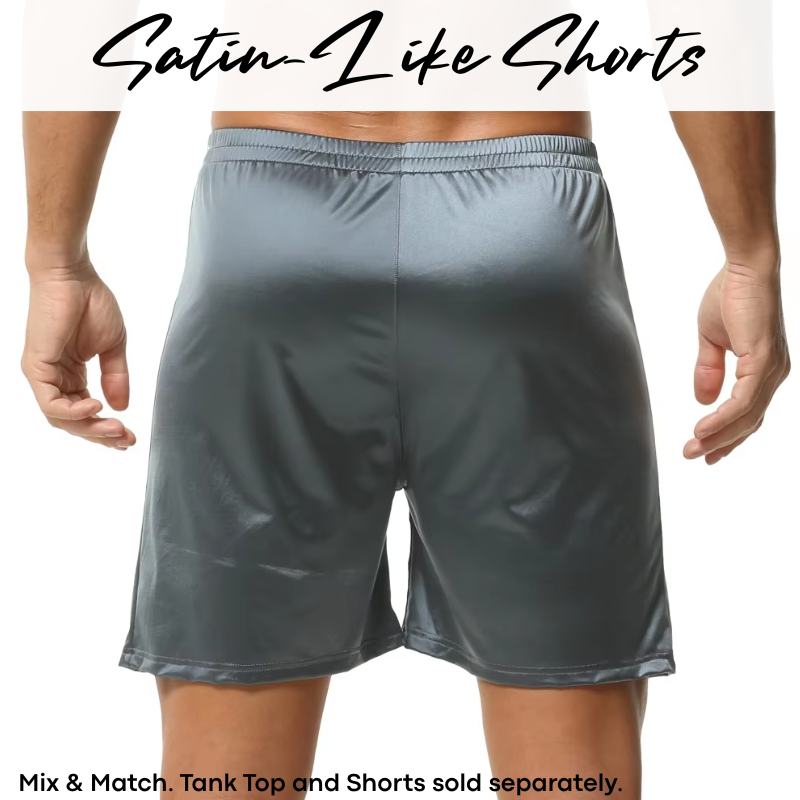 Lifestyle: Men's Nylon Satin-Like Shorts (F3602)