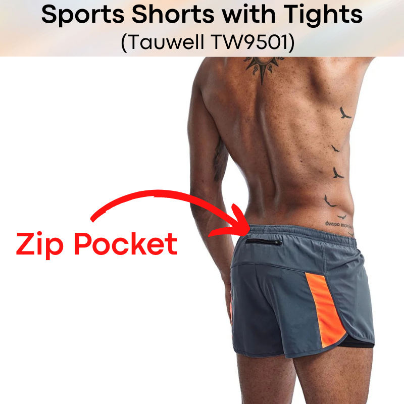 Men's Shorts: Training Sports Shorts with Inner Tights (TW9501)