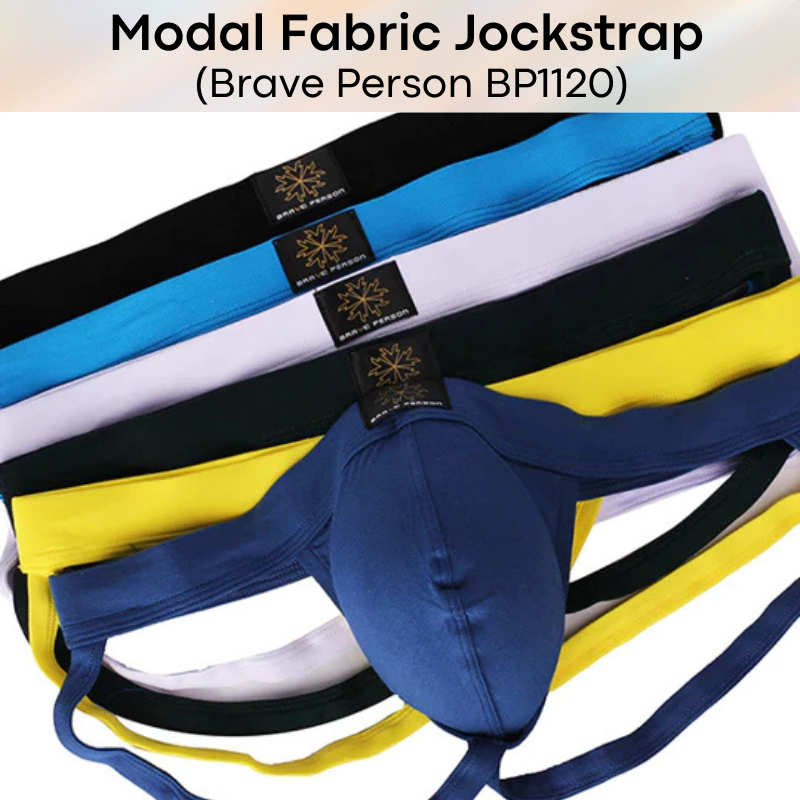 Men's Jockstrap: Modal Fabric 3D Pouch Jockstrap Underwear (BP1120)