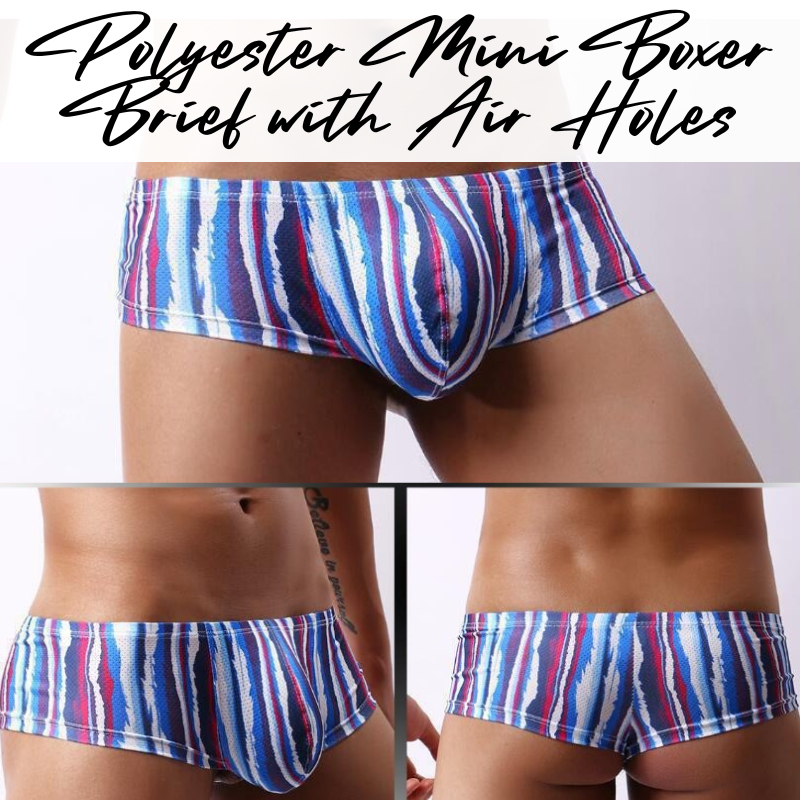 Men's Boxer : Bikini Style Printed Designs Polyester Boxer Brief (Ciokicx E072)