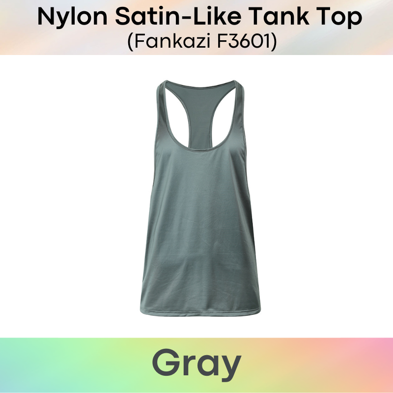 Lifestyle: Men's Nylon Satin-Like Tank Top (F3601)