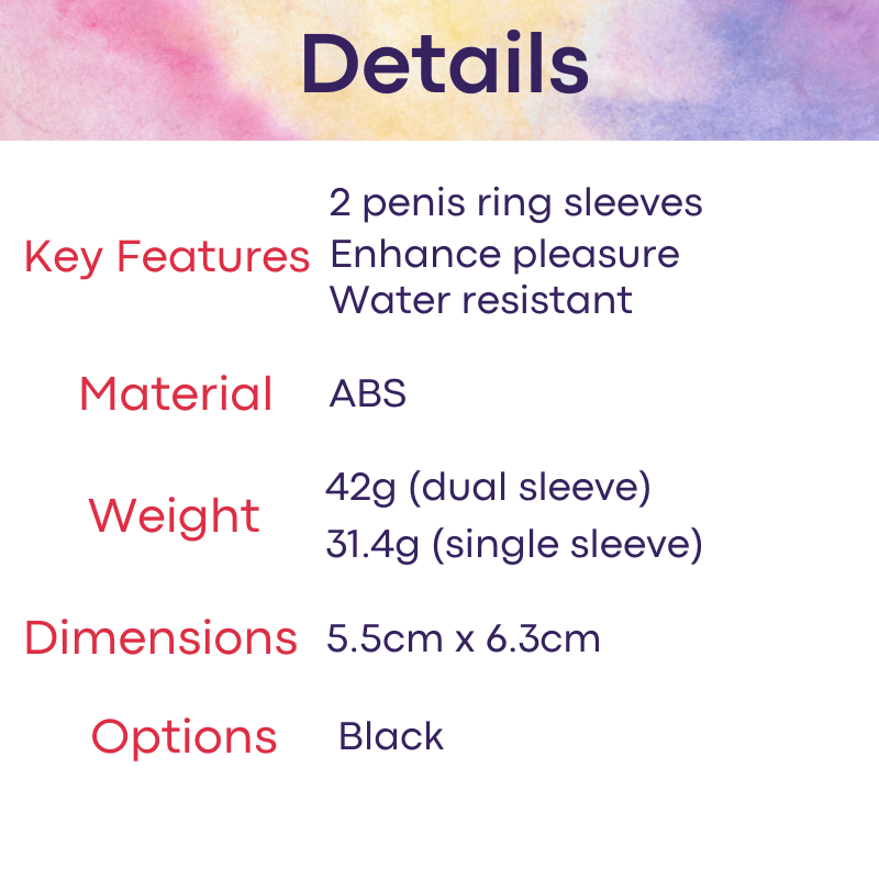 Adult Toy : Penis Vibrator Ring Set (USK S06)