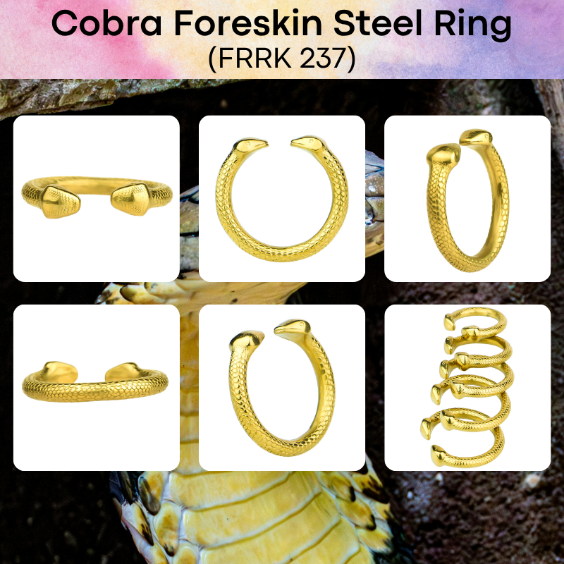 Adult Toy: Men's Foreskin Beast Design 304 Stainless Steel Ring (FRRK236/FRRK237)