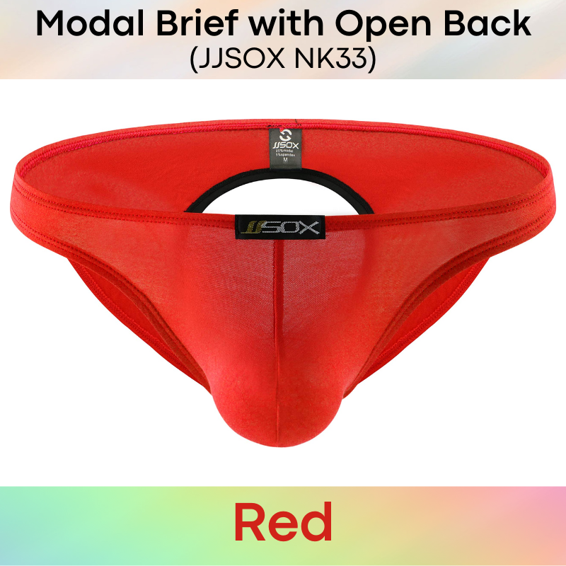 Men's Brief : Open Back Underwear (JJSOX NK33)