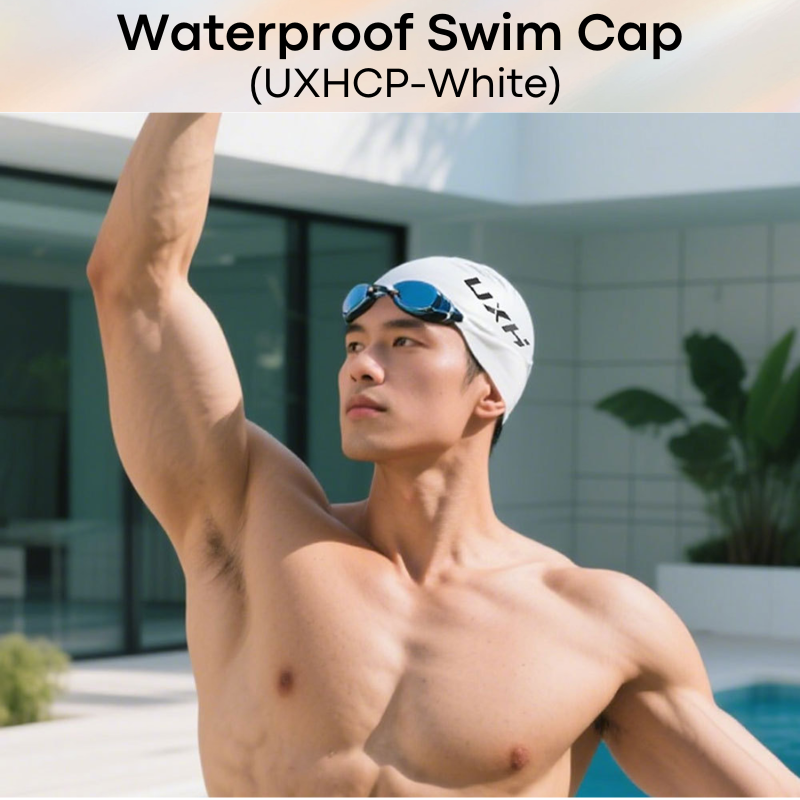 Lifestyle: Men's UXH Silicone Waterproof Swimming Cap (UXHCP)