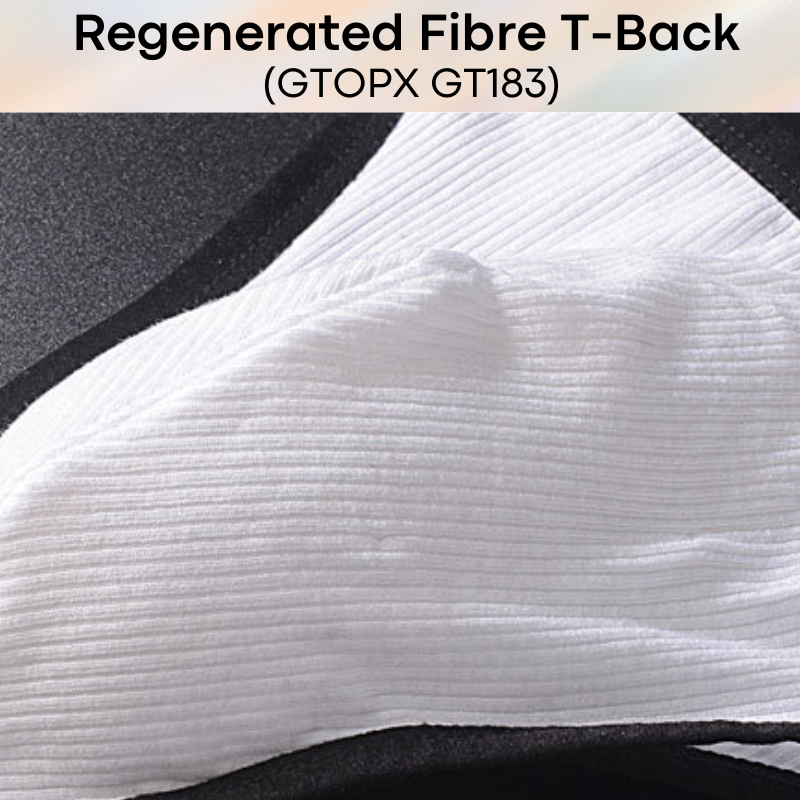 Men's Thong: Regenerated Fibre Line Textured Low Waist T Back (GT183)