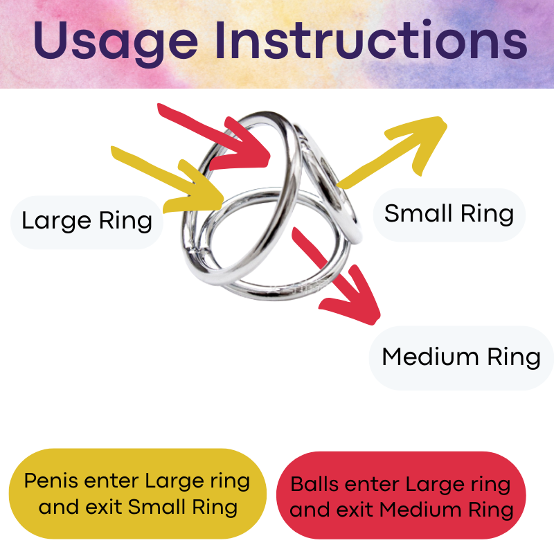 Adult Toy : Men's Penis Ring Steel (Hottime 212441027)