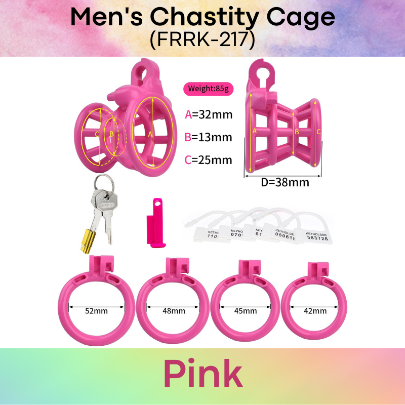 Adult Toy : Men's Chastity Cage (Resin) FRRK217