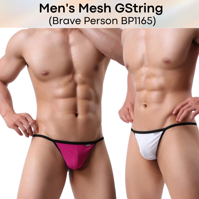 Men's GString : Mesh GString Underwear (Brave Person BP1165)