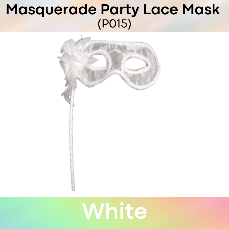 Costume : Masquerade Party Mask with Handheld Stick (P015)