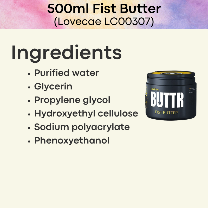 Adult Toy: Fisting Butter Lubrication 500ml (LC00307)