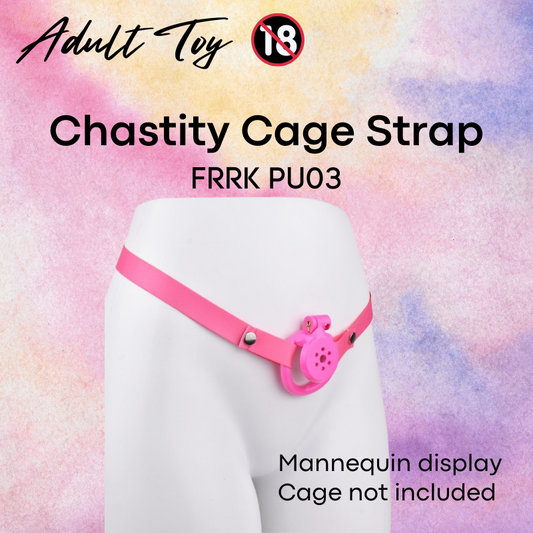 Adult Toy : Men's Chastity Cage Nylon Strap Accessory (FRRK PU03)