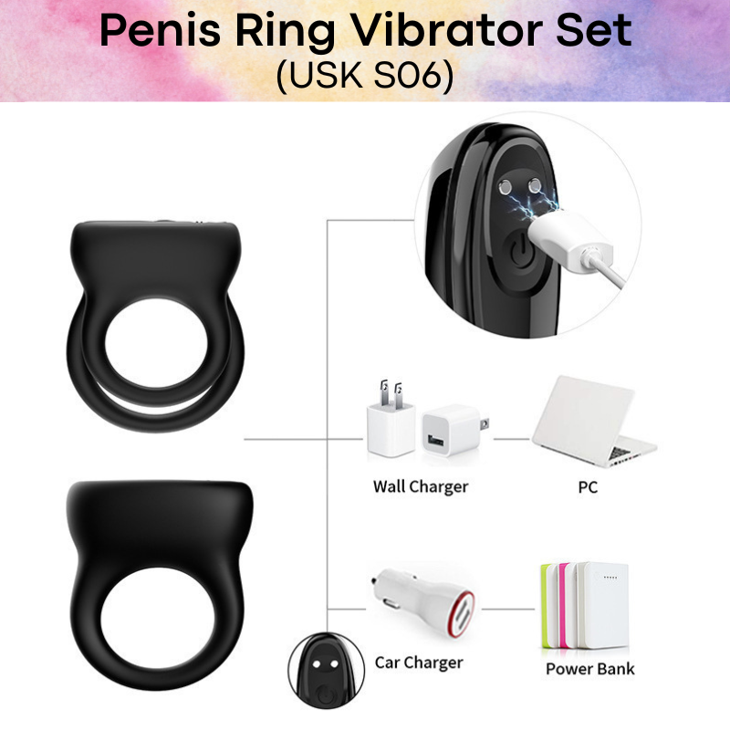 Adult Toy : Penis Vibrator Ring Set (USK S06)