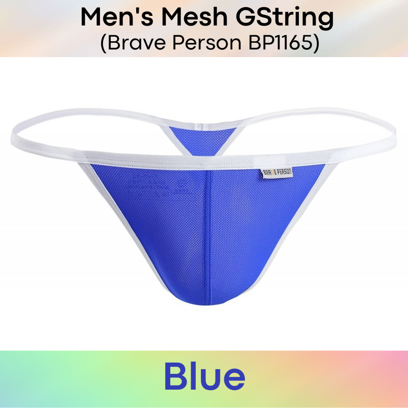 Men's GString : Mesh GString Underwear (Brave Person BP1165)