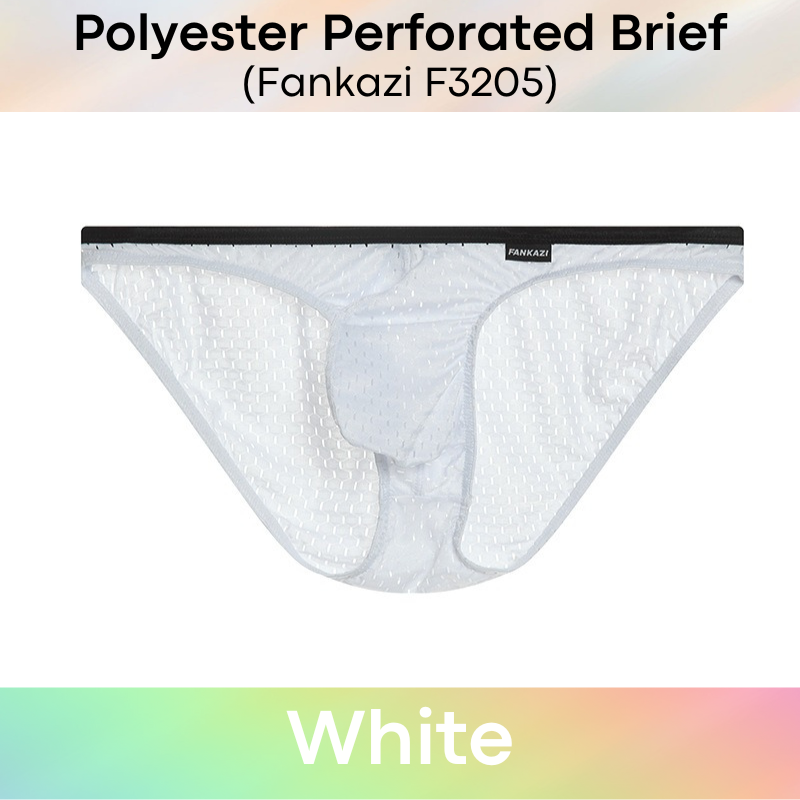 Men's Brief : Polyester Perforated with 3D Pouch Brief (Fankazi F3205)